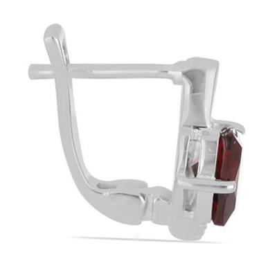 BUY STERLING SILVER NATURAL RHODOLITE GEMSTONE EARRINGS –JEWELPIN